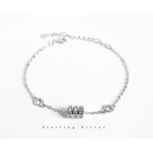 Load image into Gallery viewer, 925 Sterling Silver Shinning Bracelet With Small HandCrafted Icon